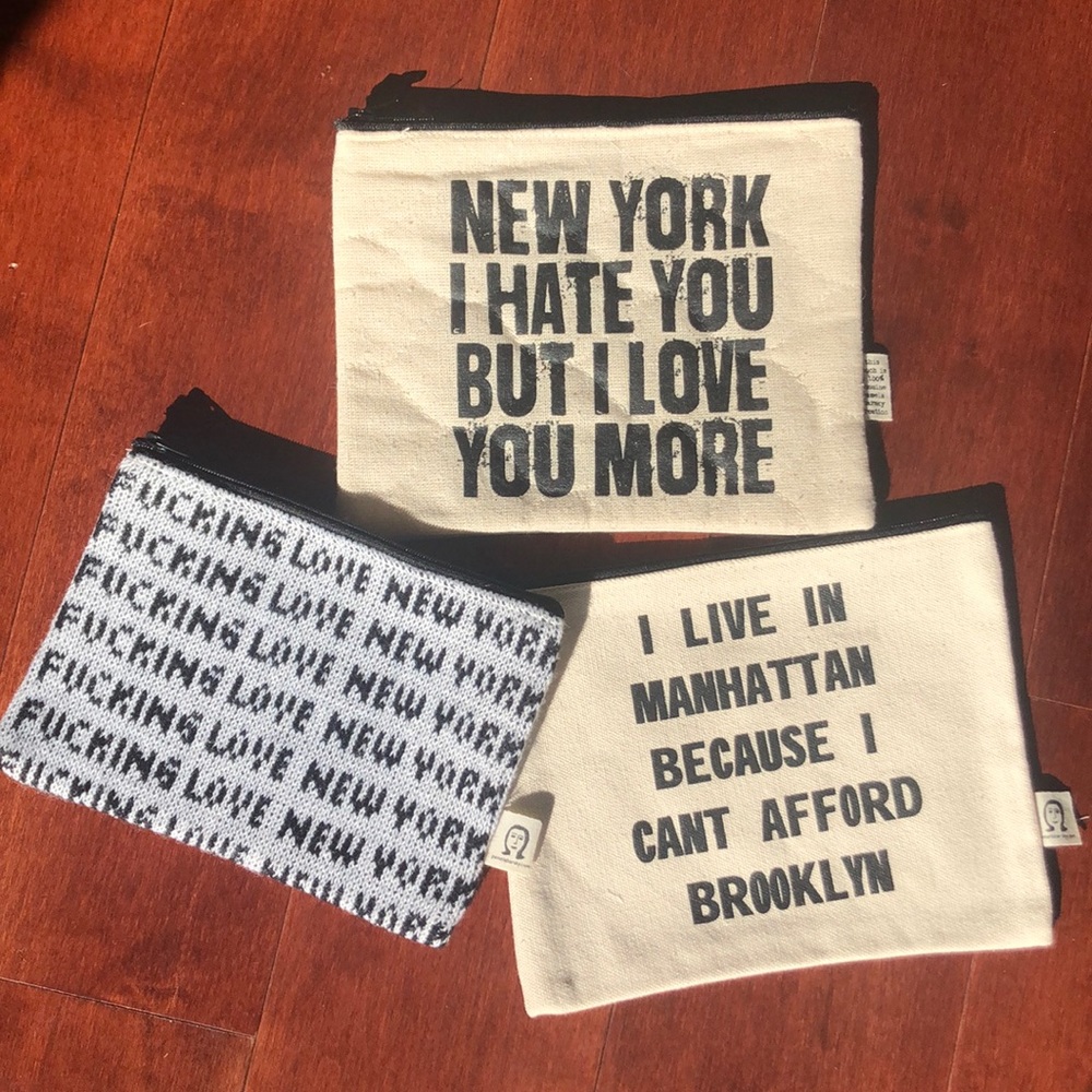 “NY” Zippered Pouches 3 Pack❣️